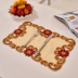Ngủ mèo bảng vải thêu sáng tạo trượt cách coaster bát pad cách nhiệt pad mat thảm potholder pad Tây - Khăn trải bàn khăn trải bàn thờ Khăn trải bàn
