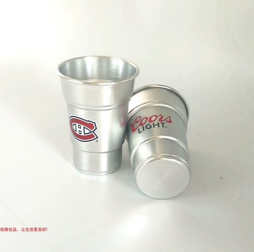 Металлический бокал, чайная чашка, стакан, металлическая стопка