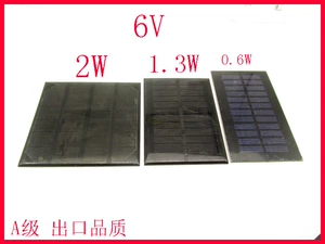 Качественная фотогальваническая батарея на солнечной энергии, 6v, 6W, 3W, 2W, генерирование электричества