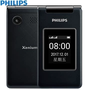 Philips Philips E212A màn hình kép 2,8 inch lật Bluetooth di động Thẻ đôi Unicom điện thoại di động cũ - Điện thoại di động