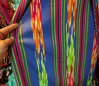 Узбекский тканевый материал Узбекский национальные характеристики Эдриса Шелковая шелковая ткань Широкая амплитуда одного метра 50 см.