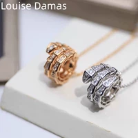 Louise Damas Tide, золотое модное ожерелье, золото 18 карат, розовое золото