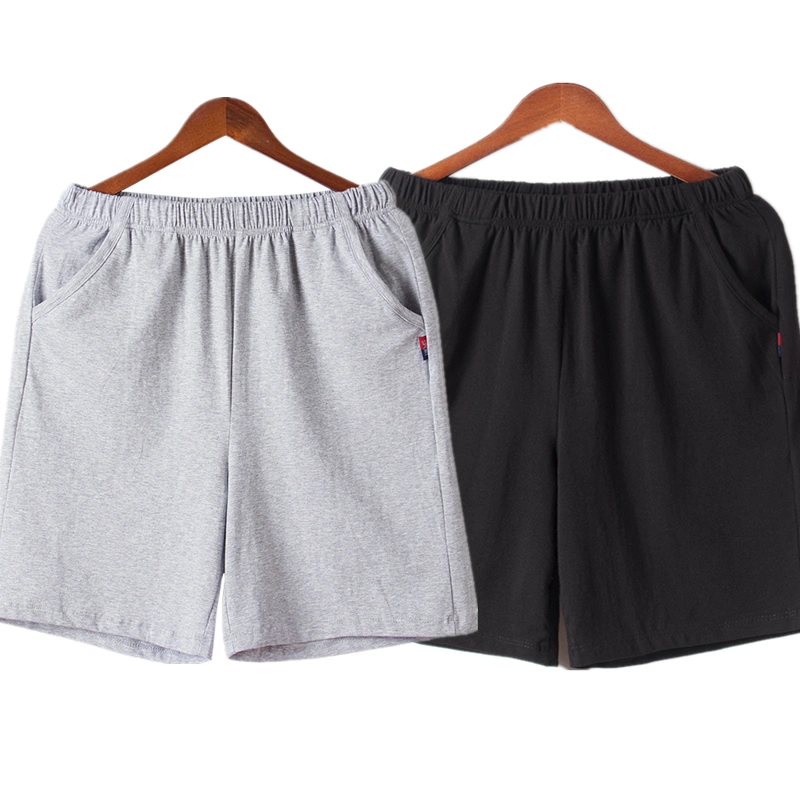 Hai quần short đồ ngủ mùa hè cotton quần năm điểm quần short nam đồ ngủ lỏng quần thể thao quần ngủ ngủ quần nhà - Quần tây