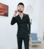 Bộ đồ vest nam phiên bản Hàn Quốc của chàng thanh niên đẹp trai phù hợp với câu lạc bộ đêm xu hướng áo ngực đôi phù hợp với mùa thu quần short nam kaki Suit phù hợp
