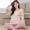 Bộ đồ ngủ dài tay mùa xuân và mùa thu cho bộ đồ cotton nữ cỡ lớn phiên bản Hàn Quốc có thể mặc bên ngoài dịch vụ nhà mùa hè tươi mới và đáng yêu