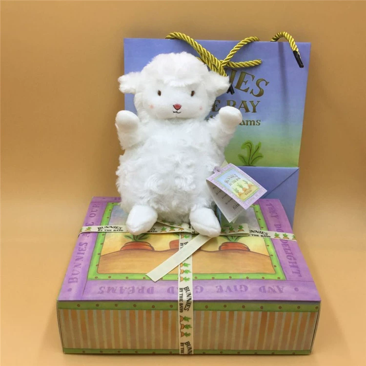 Dễ thương net đỏ nhỏ đồ chơi sang trọng đóng hộp quà tặng cừu búp bê cừu quà tặng sinh nhật - Đồ chơi mềm