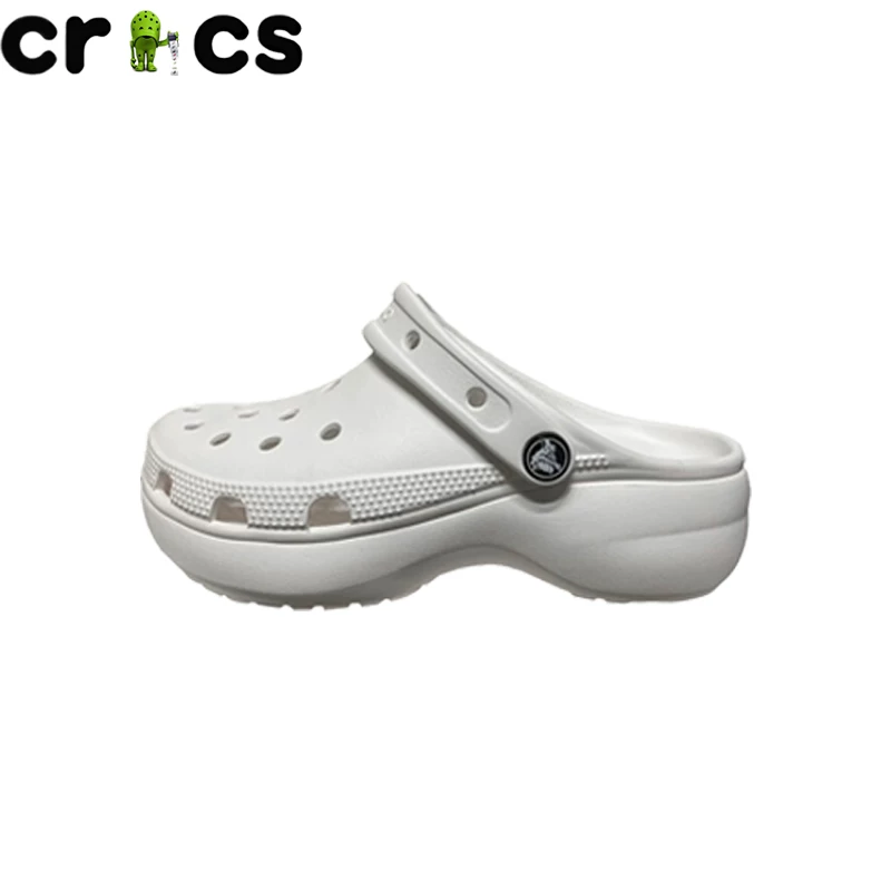 Crocs женские Crocs женские облако Оуян Нана той же стиль клиновидной подошвы платформа увеличенная обувь для пляжа 206750