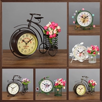 Silent Watch Ornament Pastoral Iron Madic Clock Clock