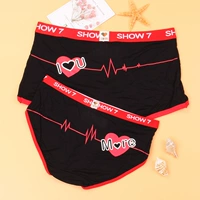 Vài đồ lót sợi tre nam boxer của phụ nữ tam giác sexy phù hợp với dễ thương Valentine món quà Ngày hộp quà tặng quần áo lót