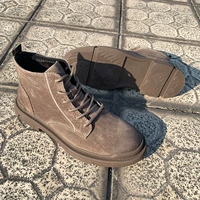 Martens, демисезонная утепленная удерживающая тепло высокая обувь, зимние короткие сапоги, универсальные ботинки, в корейском стиле