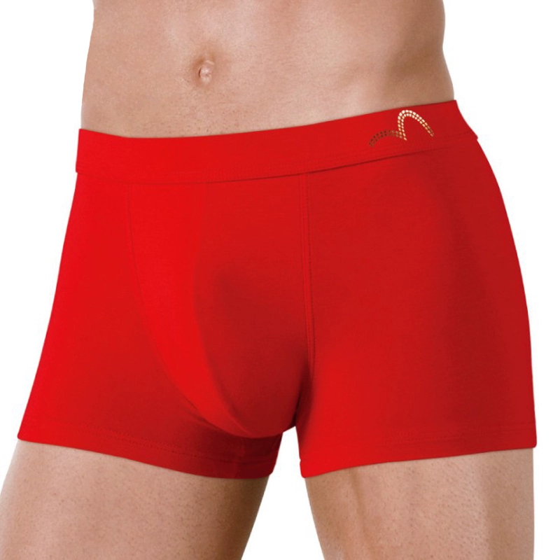 2 Quần lót đỏ Modal Quần lót nam Sinh nhật Boxer Quần short nam Boxer đỏ - Nam giới