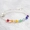 Fairy Rainbow Candy & Vòng đeo tay Chalcedony đầy màu sắc Toàn thân 925 Sterling Bạc Vòng chân trắng tự nhiên Pha lê nhỏ Bông tai tươi mùa hè - Vòng chân