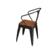bàn chân sắt mặt gỗ Tùy chỉnh 
            phong cách retro quán rượu công nghiệp thanh cà phê nướng chủ đề nhà hàng phương tây bàn ăn gỗ rắn và ghế kết hợp bàn ghế gốc cây
