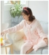 Mùa thu và mùa đông quần áo dày san hô lông cừu điều dưỡng đồ ngủ phụ nữ mang thai Tháng mười một sau tháng mười hai dịch vụ nhà flannel - Pyjama