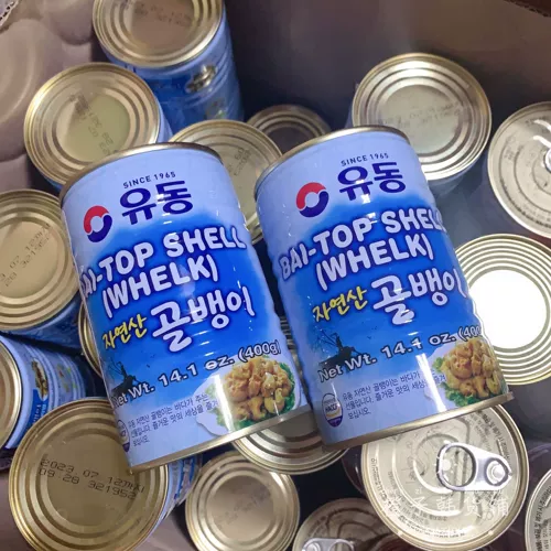 Южная Корея импортировала YouDong Naturally Proveced Conch, консервированные ароматные улитки морепродуктов, морские улитки, партнер с лапшой и продукты питания