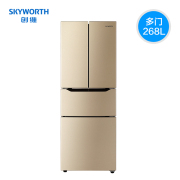 tu lanh samsung Skyworth Skyworth BCD-268WY 268L Tủ lạnh gia đình nhỏ bốn cửa làm mát bằng không khí kiểu Pháp - Tủ lạnh tủ lạnh panasonic 322 lít