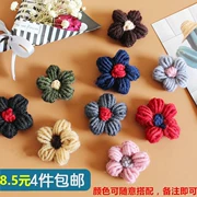 Len trâm dệt thủ công phiên bản Hàn Quốc hoa nhỏ quần áo trang sức trâm cài phụ kiện áo len cổ lọ pin hoa - Trâm cài