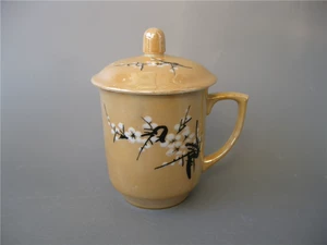 Культурная революция фарфоровая фарфоровая керамика Dehua kiln желтая глазурь