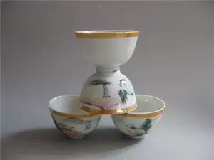 Sansui, фарфоровый керамический бокал, чайный сервиз