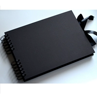 Black Cowhide Paper Flippage 40 A4 Размер учебника