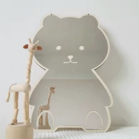 Брендовое скандинавское креативное украшение для детской комнаты, детский кролик, акриловое детское зеркало, реквизит подходит для фотосессий, с медвежатами