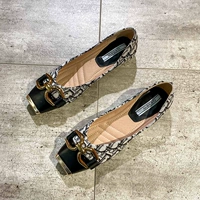 Металлическая обувь, 2021 года, в стиле Шанель, в корейском стиле, мягкая подошва