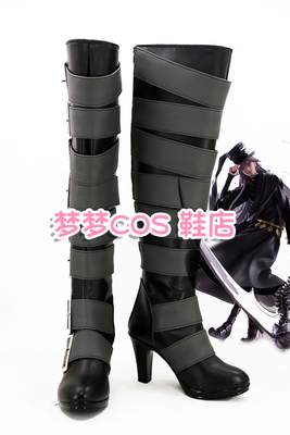 taobao agent Number 2611 Black deacon funeral house COSPLAY shoes anime shoes to draw