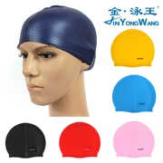 Jin Yongwang đồng bằng chính hãng một mũ bơi silicone thiết bị bơi unisex đôi mũ bơi không thấm nước - Mũ bơi