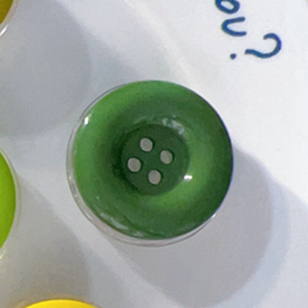 Pine green buttons