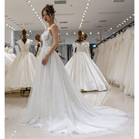 SL9148 hot sale cheap girls wedding dresses for bride lace b