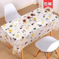 Vải nhỏ tươi khăn trải bàn bàn hình chữ nhật bàn cà phê bàn ​​chống thấm nước chống nóng bảng mat dầu-bằng chứng dùng một lần PVC khăn trải bàn khăn ăn