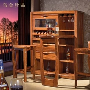 Nội thất gỗ nguyên khối, thanh gỗ nguyên khối Wujinmu, đơn giản và phong cách, quầy bar sang trọng, tủ rượu, vách ngăn, trang trí - Bàn / Bàn