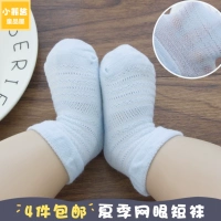 Vớ em bé mùa hè phần mỏng bé sơ sinh toddler vớ cotton thoáng khí 0-3-6 tháng 1 tuổi 12 siêu mỏng vớ chống trơn trượt cho bé