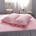 bông Hàn giường váy một mảnh khăn trải giường ren công chúa phong cách bông bedspread váy cô gái bộ ba mảnh tim - Váy Petti Váy Petti