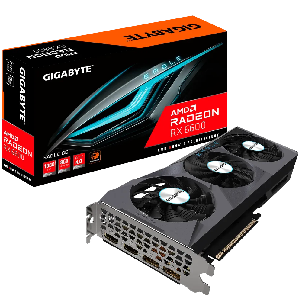 Gigabyte RX6600/6650 XT Magic Eagle/Falcon 8G E-sports игровой настольный компьютер, независимая видеокарта AMD