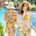 Áo tắm nữ bikini ba mảnh áo tắm gợi cảm ngực nhỏ thu gọn bụng giảm béo Hàn Quốc phù hợp với áo tắm - Bikinis đồ bơi cho người béo bụng Bikinis