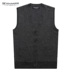 Mùa xuân và mùa thu dệt kim cardigan nam vest trung niên cha ông không tay áo len V-Cổ casual vest Dệt kim Vest