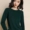 Mùa xuân và mùa thu thấp cổ áo len nữ đoạn ngắn cashmere áo len Hàn Quốc phiên bản của lỏng hoang dã cổ tròn len áo len