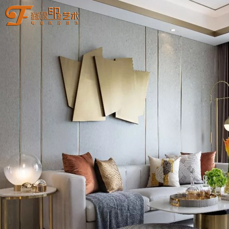 Buy Modern Living Room Metal Wall Decoration Sofa Background Wall Decoration Hanging Light Luxury Hotel Dining Hall Wall Decoration Online In Kuwait 598593024903