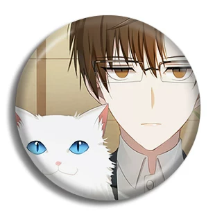 Значок Mystic Messenger Mysterious Messenger, металлический пин 58 мм, полностью металлический