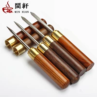 Pu'er trà dao bánh trà đặt trà lễ trà trà bánh trà cone thép không gỉ mun cánh gà rosewood kim trà bộ tách trà cao cấp