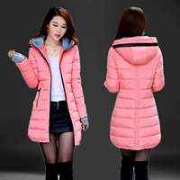 Áo khoác nữ mùa đông mới 2019 phiên bản dài của Hàn Quốc áo khoác cotton dày áo khoác mùa đông giải phóng mặt bằng áo khoác cotton nữ - Bông áo phao béo hàn quốc
