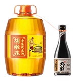 Hu Ji Цветочное масло 5,436L+480 мл Нажмите первое пищевое масляное ствол.