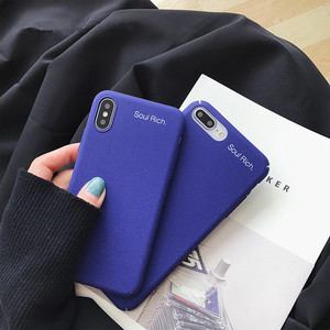 简约个性纯蓝色 iPhone手机壳