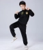 Quần áo võ thuật trẻ em mùa thu dài tay quần áo biểu diễn Kungfu quần áo luyện tập quần áo luyện tập quần áo biểu diễn quần áo luyện tập võ thuật quần áo - Trang phục Trang phục