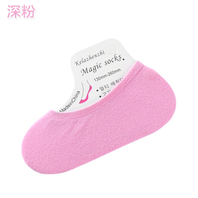 Deep Powder & 10GHosiery children Boat socks Candy socks female Shallow mouth summer silica gel non-slip Invisible socks Thin Socks Low Gang Step on one's feet silk stockings