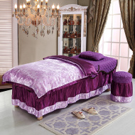 Vẻ đẹp giường bao gồm bốn bộ đầu vuông thang đầu tròn đầu chung phần massage vật lý trị liệu giường bao gồm thẩm mỹ viện đặc biệt bốn mảnh