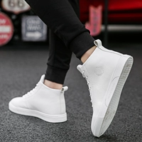 2018 mùa thu mới giày trắng cao giày nam phiên bản Hàn Quốc của xu hướng giày Gaobang hoang dã Giày trắng giản dị giày thủy triều giày sneaker nam chính hãng