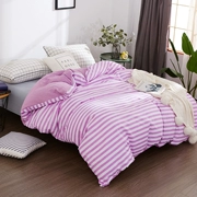 Rửa mảnh bộ comforter bộ chăn đơn 200X230 nữ ký túc xá sinh viên độc thân mảnh chăn quilt đúp M - Quilt Covers