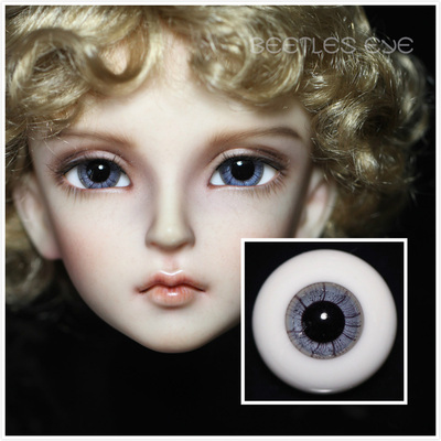 taobao agent [Dolly Planet] BJD baby uses handmade glass-eye real-human wind blue gray iris S-11